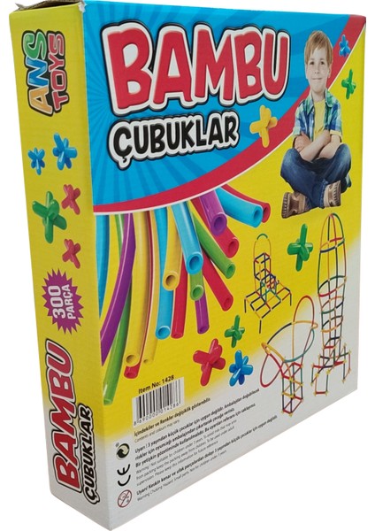 Ans Toys Süper Bambu Çubuklar 300 Parça Oyuncak Bambu Çubuk Eğitici Oyuncak