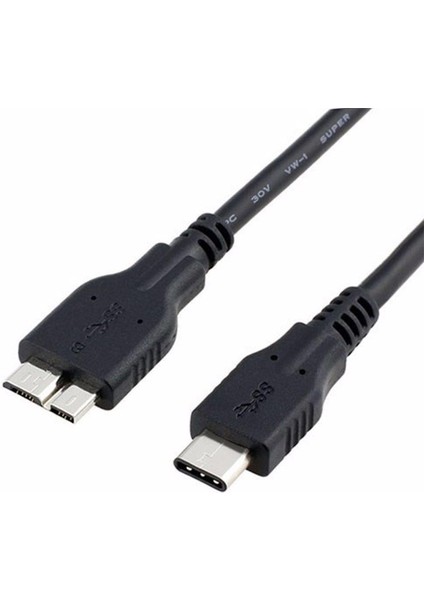 0.5 Metre Typec USB 3.0 Micro USB Kablo Yarım Metre Type-C USB B Kablo