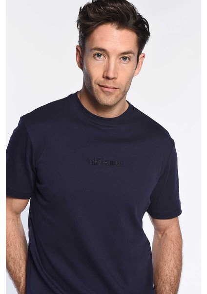 Fıona Lacivert Erkek Tshirt