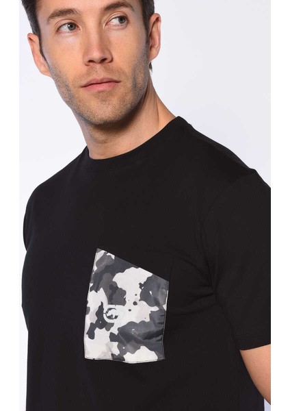 Cox Siyah Erkek Bisiklet Yaka Tshirt modelleri