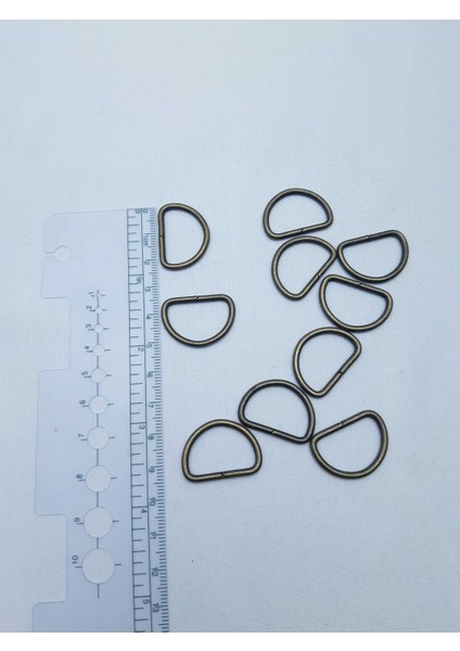 Bakır Renginde D Şeklinde Metal Çanta Zincir Halkası (1 Pakette 10 Adet) fiyatları