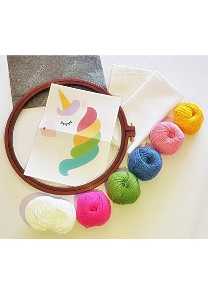 Bade Unicorn 6 Renkli Punch Nakış Seti Açıklamayı Okuyun