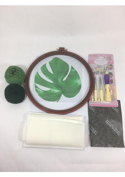 Bade Monstera Punch Nakış Seti