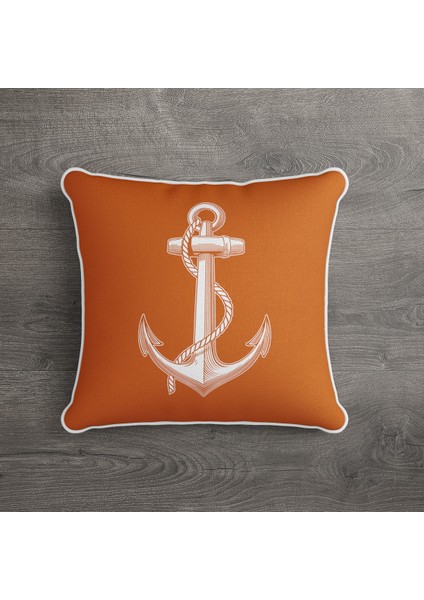 Marin Yastık Çift Tarafı Baskılı Kırlent Kılıfı