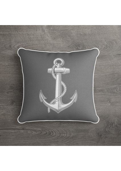 Marin Yastık Çift Tarafı Baskılı Kırlent Kılıfı