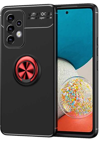 Samsung Galaxy A73 Kılıf Yüzüklü Magnetli Ravel Case Kapak