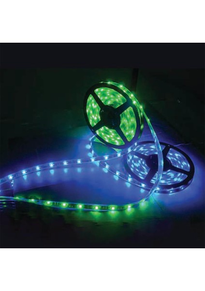 Global K2 KCL002 3528 5m Mavi Tek Çipli 60 Ledli Silikonlu Dış Mekan Şerit LED