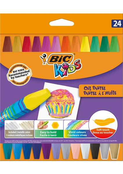 Kids Yağlı Pastel Boya 24 Renk