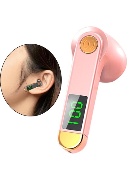 Bluetooth Kulaklık LED Ekran Görüntü Gürültü Azaltma Hafif Oyun Pembe Için (Yurt Dışından)