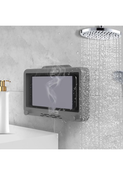 Duvara Monte Telefon Kılıfı Su Geçirmez Saklama Kutusu Çıkarılabilir Aksesuarları Premium Gri (Yurt Dışından) modelleri