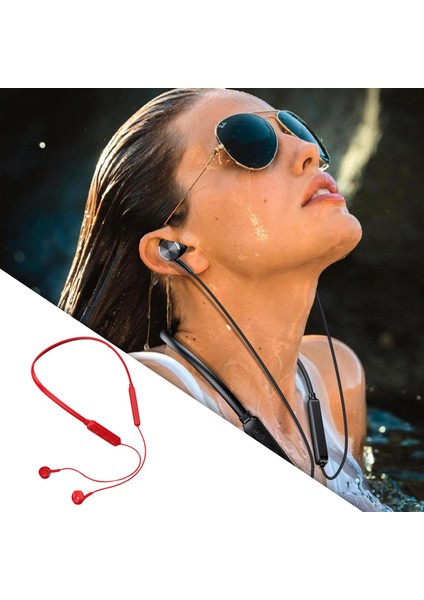 Boyun Bandı Iş Seyahat Kulak Spor Salonu GB04 Bluetooth Kulaklık Gürültü Kırmızı Iptal (Yurt Dışından)