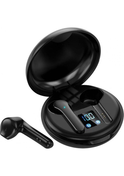 Bluetooth Kulaklık Bluetooth 5.0 Gürültü Azaltma Kulaklık Oyun Egzersiz Için Siyah (Yurt Dışından)