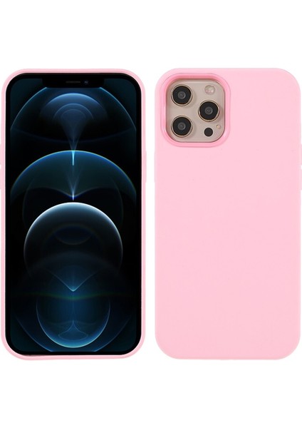 Apple Iphone 12 6.1 Inç Uyumlu Darbeye Dayanıklı Silikon Yumuşak Tpu Telefon Kılıfı - Pembe (Yurt Dışından)