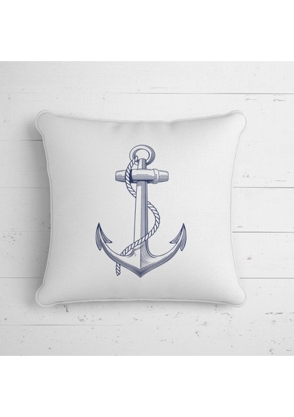 Marin Yastık Çift Tarafı Baskılı Kırlent Kılıfı