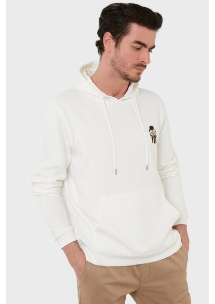Pamuklu Kanguru Cepli Kapüşonlu Sweat Erkek Sweat 6141006 modelleri