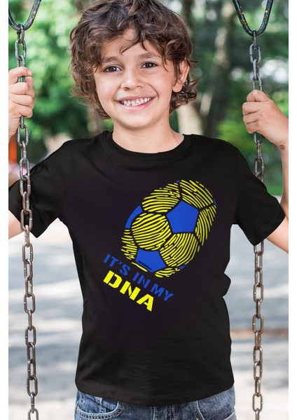 Renklerim Kanarya Siyah Kısa Kollu Erkek Çocuk T-Shirt