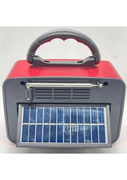 RT-819 Radyo Solar Güneş Enerjili El Feneri Bluetooth Fm Radyo USB Sd Mp3 Çalar