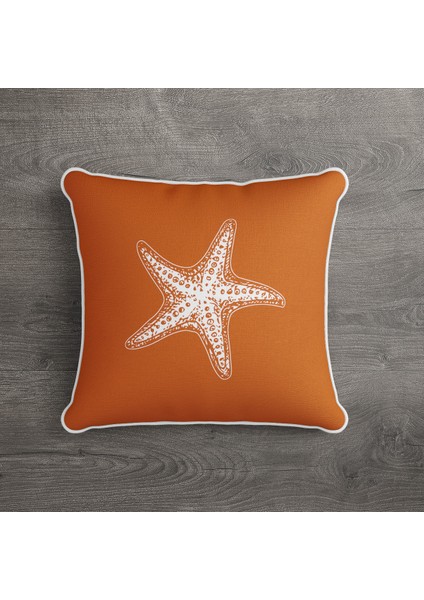 Marin Yastık Çift Tarafı Baskılı Kırlent Kılıfı