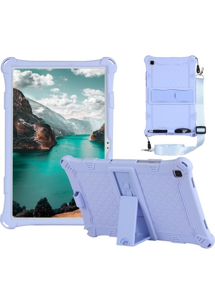 Pc + Hibrit Samsung Galaxy Tab A7 10.4 (2020) Için Tablet Kılıfı - Mor (Yurt Dışından)