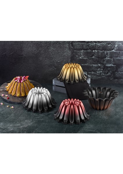 3272 24CM Yıldız Gülü Döküm Kek Kalıbı fiyatları