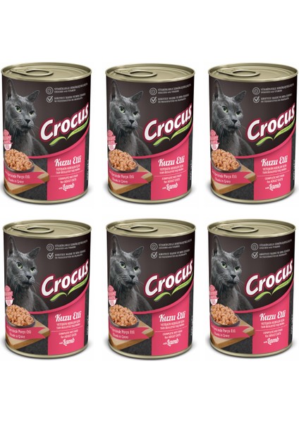 Yetişkin Kedi Kuzu Etli Yaş Mama 6X400G