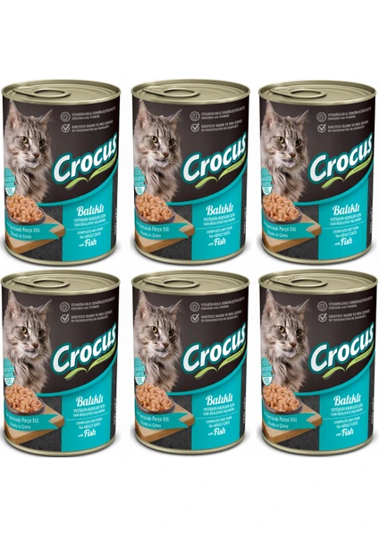 Yetişkin Kedi Balıklı Yaş Mama 6X400G