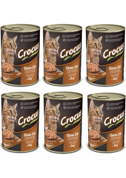 Yetişkin Kedi Dana Etli Yaş Mama 6X400G