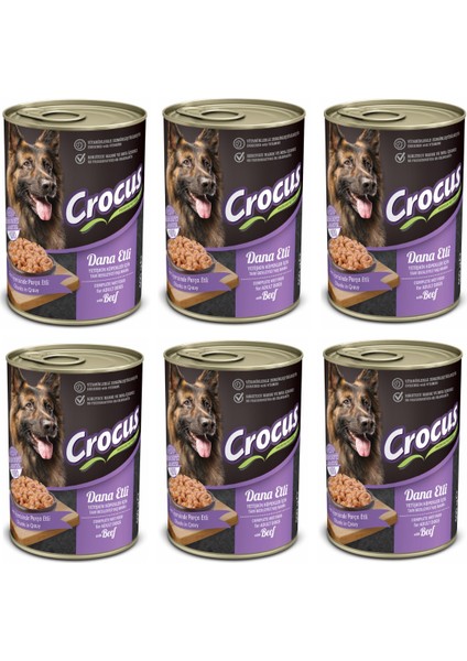 Yetişkin Köpek Dana Etli Yaş Mama 6X400G