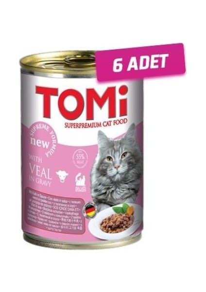 Dana Etli Kedi Konservesi 400 gr 6 Adet