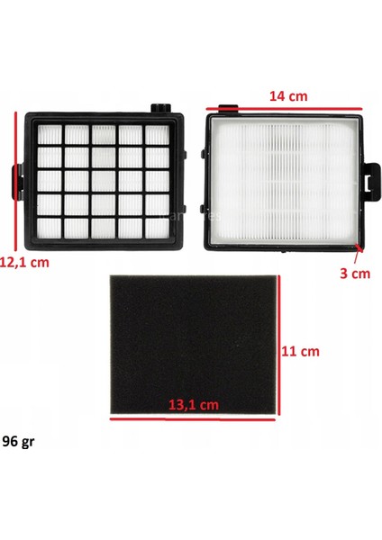 Philips Uyumlu Fc 8071/01 Fc 8146 8147 8148 Easy Life Elektrikli Süpürge Hazne Içi Hepa Filtre