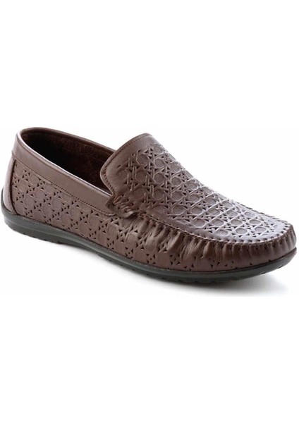 Kahve Leather Erkek Loafer Ayakkabı E018112280