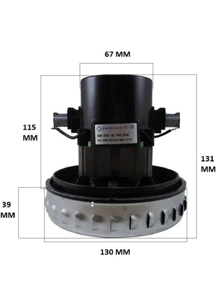 Elektrikli Süpürge Motoru 1500 W - Bt 48 Srv 47 fiyatları