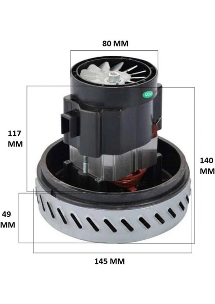 Elektrikli Süpürge Motoru 1400 W - Bt 50 Srv 50 fiyatları