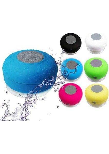 Bluetooth Hoparlör, Su Geçirmez Mini Stereo Dahili Mikrofon Kablosuz Duş Hoparlörler, Banyo Araba Plajı Için Vantuz Uzun Playtime - Sarı