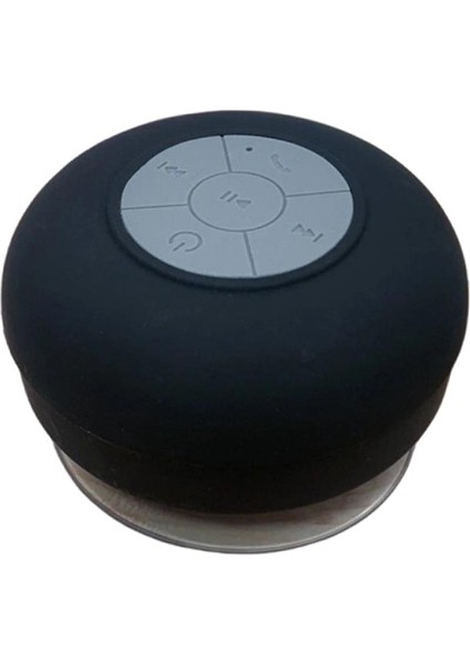 Bluetooth Hoparlör, Su Geçirmez Mini Stereo Dahili Mikrofon Kablosuz Duş Hoparlörleri, Banyo Araba Plajı Için Vantuz Uzun Playtime - Siyah