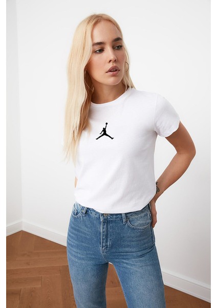 Jumpman Baskılı Tshirt