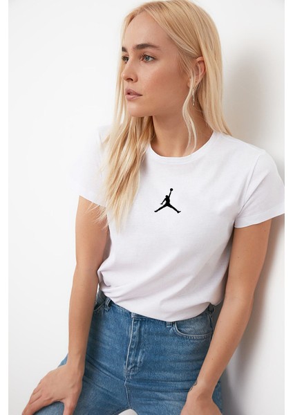 Jumpman Baskılı Tshirt