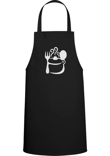 Tencere Özel Baskılı Chef Mutfak Önlüğü