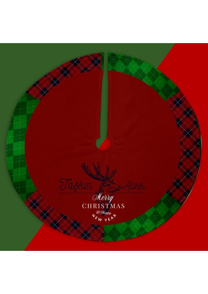 Christmas Hediyesi Aile Ismine Özel Çam Ağacı Eteği modelleri