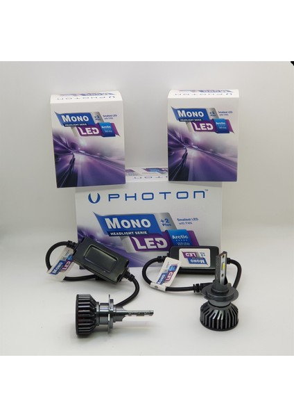 Audı A3 (2004-2008) LED Kısa Far Ampulü Photon Mono H7