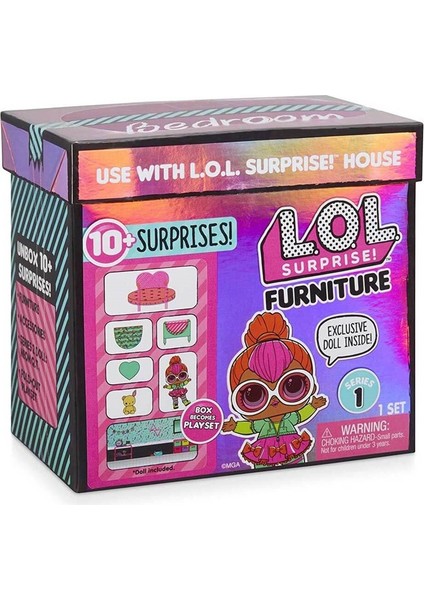 L.o.l. Surprise! L.o.l Bebek ve Mobilya Oyun Seti LLU90000 Bedroom