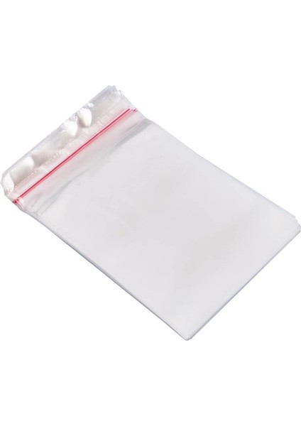 9X15+5 Cm. (9*20) 100 Adet - Şeffaf Bantlı Yapışkanlı Opp Jelatin Poşet