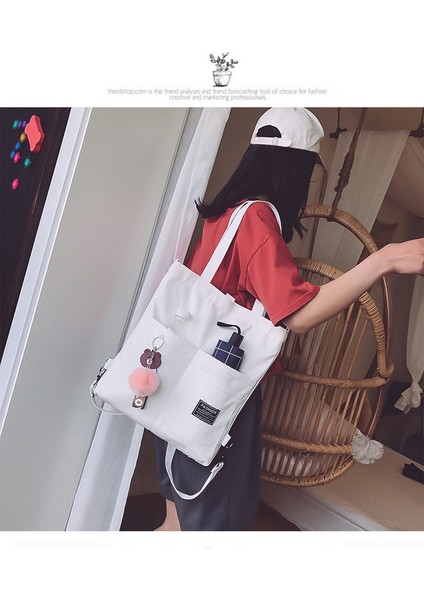 Hong Kong Tarzı Kanvas Omuz Çantası (Yurt Dışından) modelleri