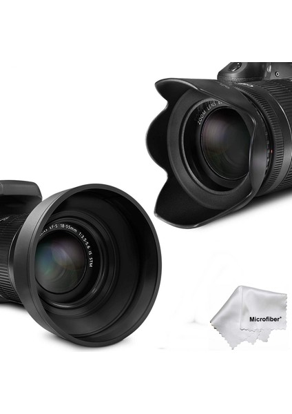 52MM 3 Kademeli Ayarlanabilir Kauçuk Parasoley + Yaprak Parasoley Hood