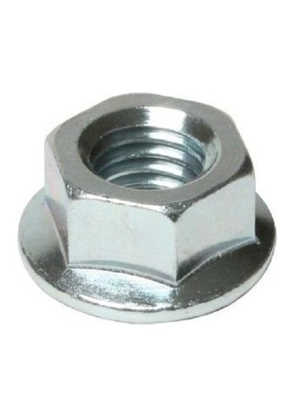 M10 Flanşlı Somun Galvanizli DIN:6923 (10 Adet)