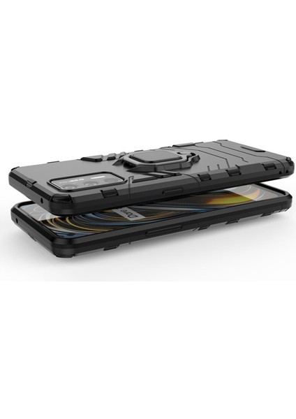 Realme Gt 5g Batman Serisi Yüzük Standlı Armor Kılıf - Siyah fırsatları