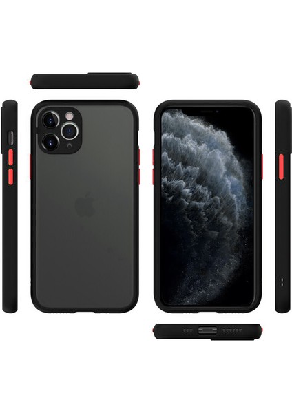 Apple iPhone 13 Pro Max London Serisi Darbeye Dayanıklı Kılıf - Buzlu Siyah fiyatları