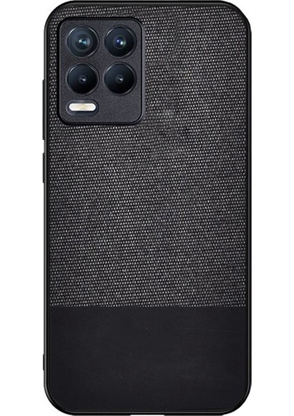 Realme 8 - Realme 8 Pro Fabrik Serisi Kumaş ve Deri Desen Kılıf