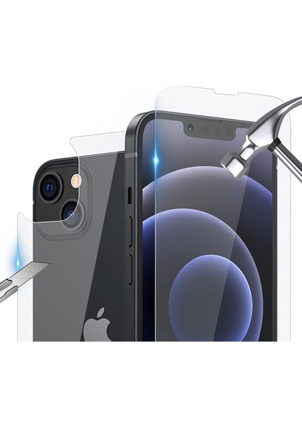 Apple iPhone 13 Mini Ön Arka Set Tempered Glass Cam Koruma fiyatları