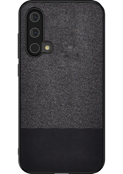 Oneplus Nord Ce 5g Fabrik Serisi Kumaş ve Deri Desen Kılıf